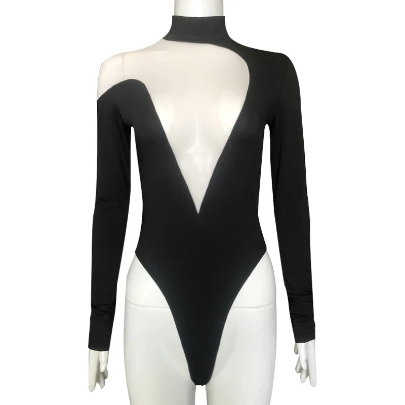 Semi-Sheer Bodysuit - Annie