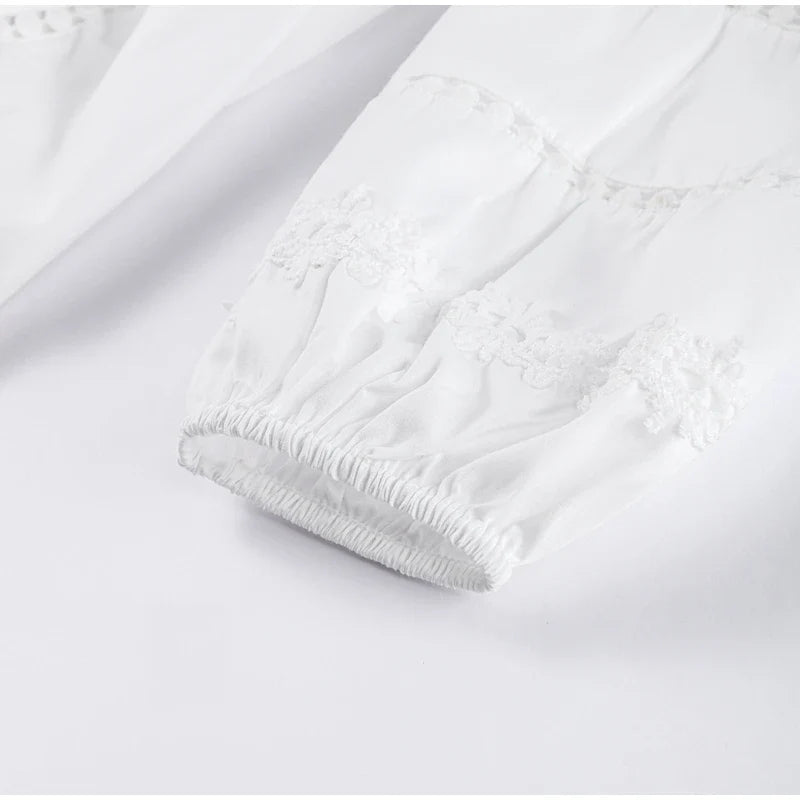 Maxi dress with ruffles and button decoration - Raya