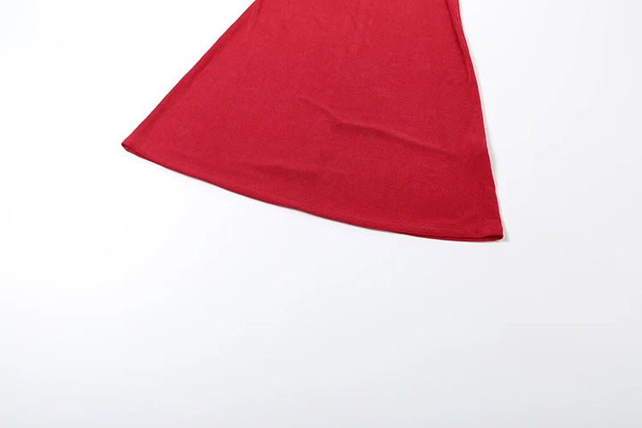 Velvet Collar Maxi Dress with Open Back and Pleats - Ciara
