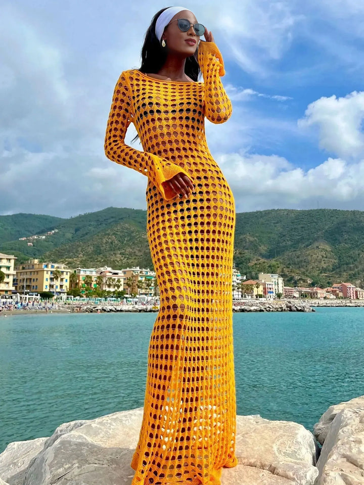 Maxi beach mesh dress - Sol