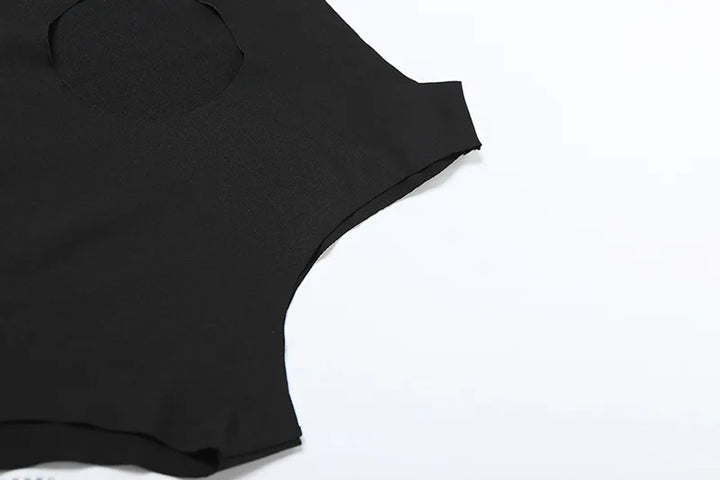 Mini Dress with Chain Detail and Cutouts - Agatha