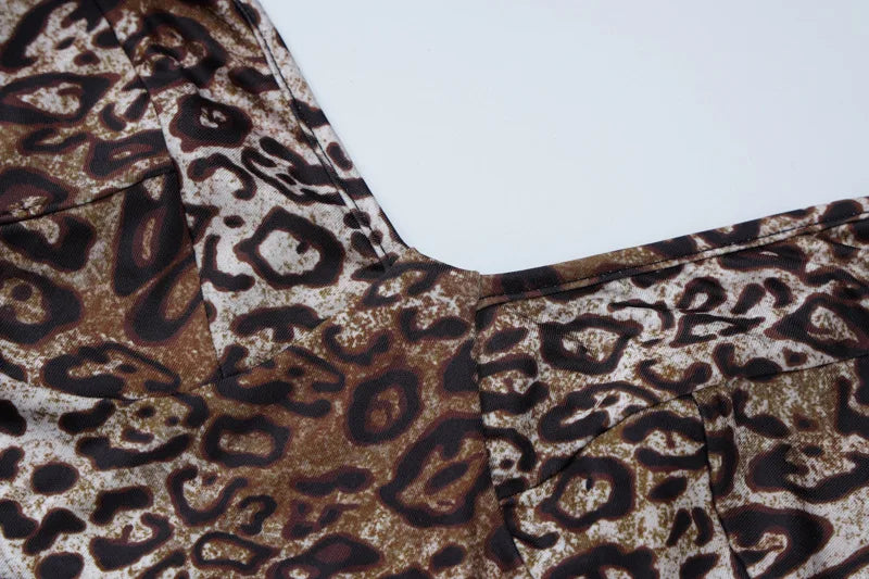 Leopard Print Tank Bodysuit - Tay