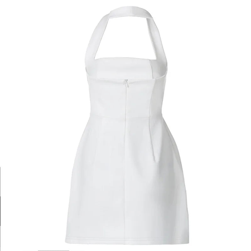 A-Line Mini Dress with Open Back - Naomi