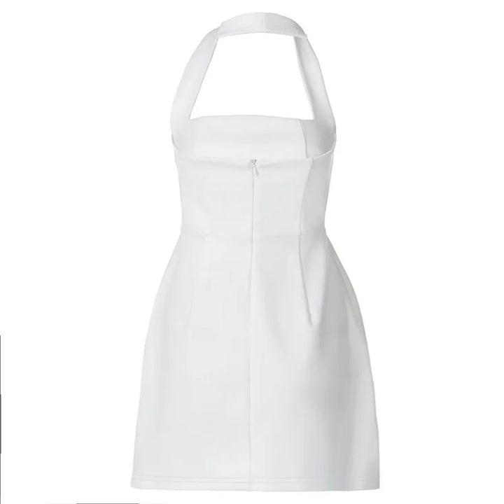 A-Line Mini Dress with Open Back - Naomi
