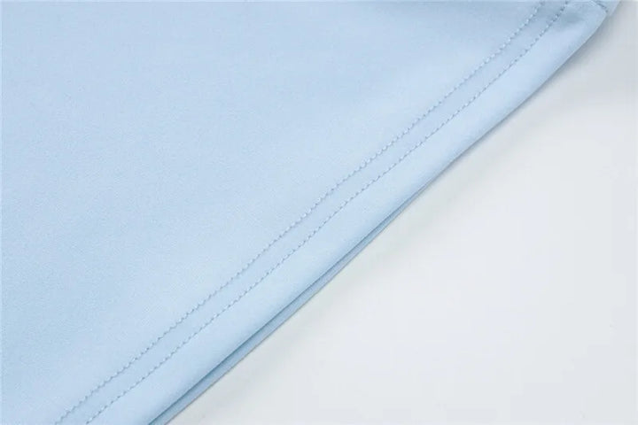 Open Back Maxi Dress - Light Blue