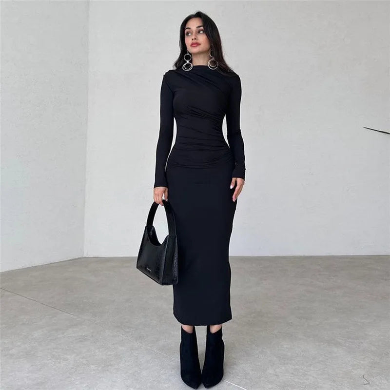 Fitted Shaping Maxi Dress - Noa