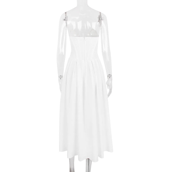 Strapless Midi Dress with Pockets - Fanny