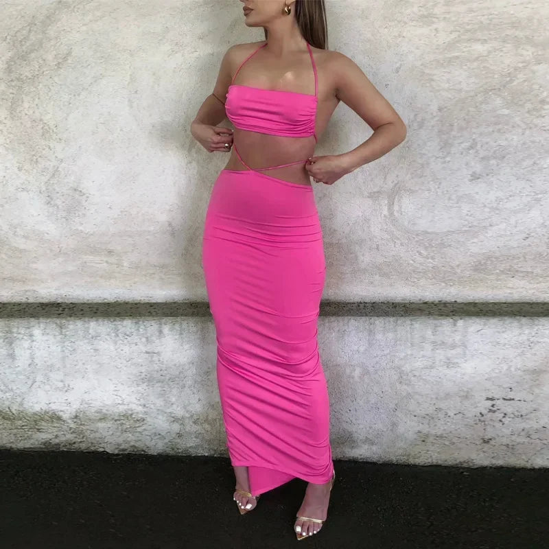 Two-Piece Set with Fitted Skirt and Top - MILI