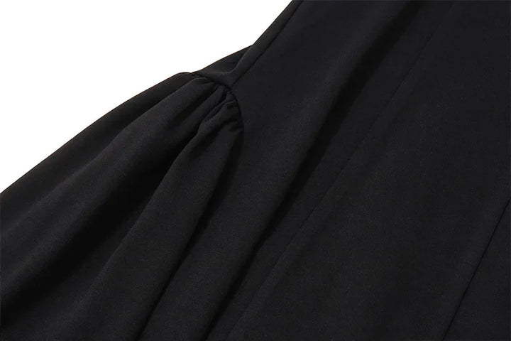 Mini Dress with Velvet Detail and Off-Shoulder - Estefania