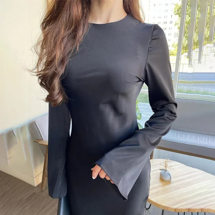 Satin maxi dress - Dekel