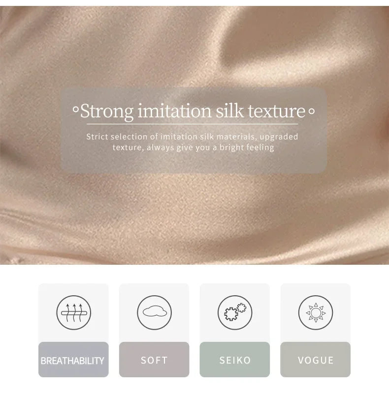 Light Satin Midi Dress - Anya