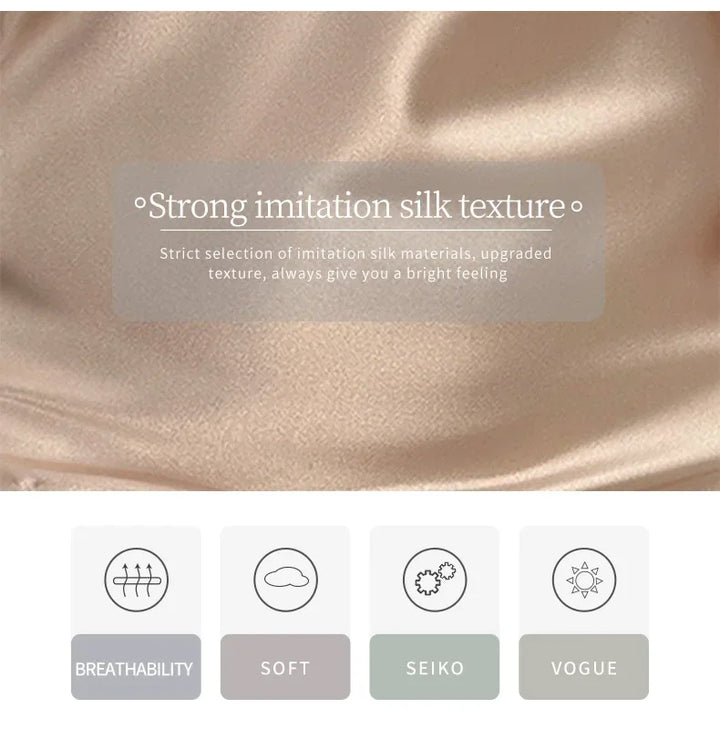 Light Satin Midi Dress - Anya