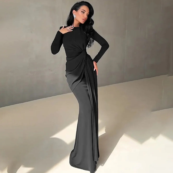Maxi Dress with Pleated Detailing - Noelle