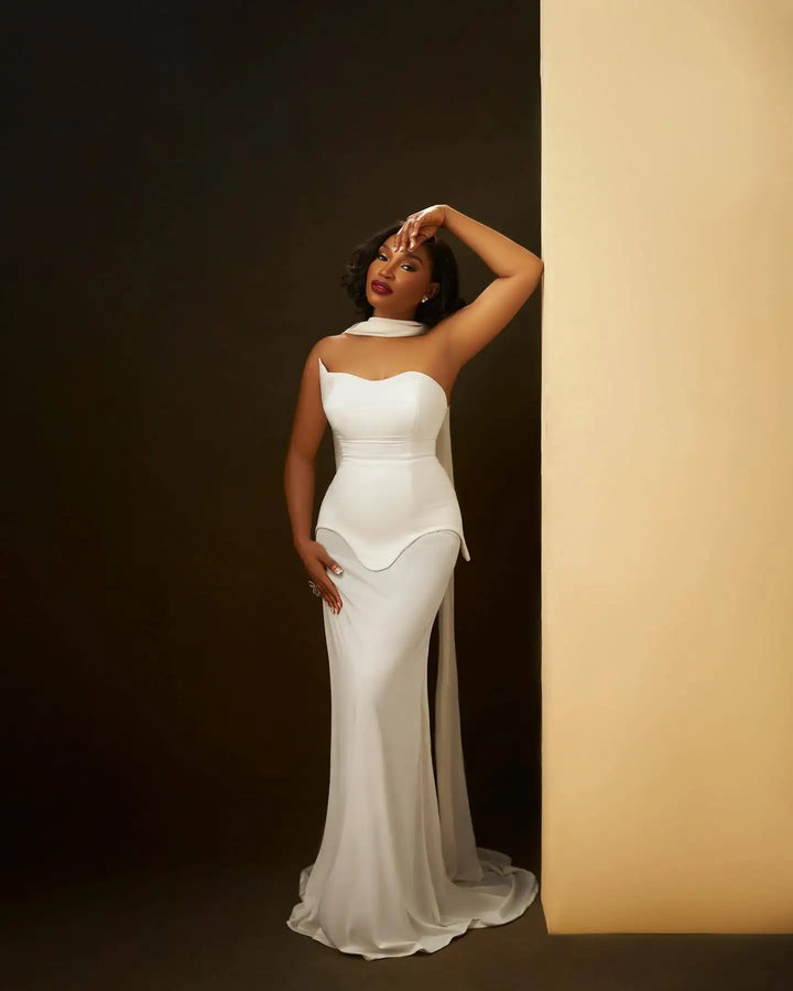 Strapless Chiffon Maxi Dress - Genesis