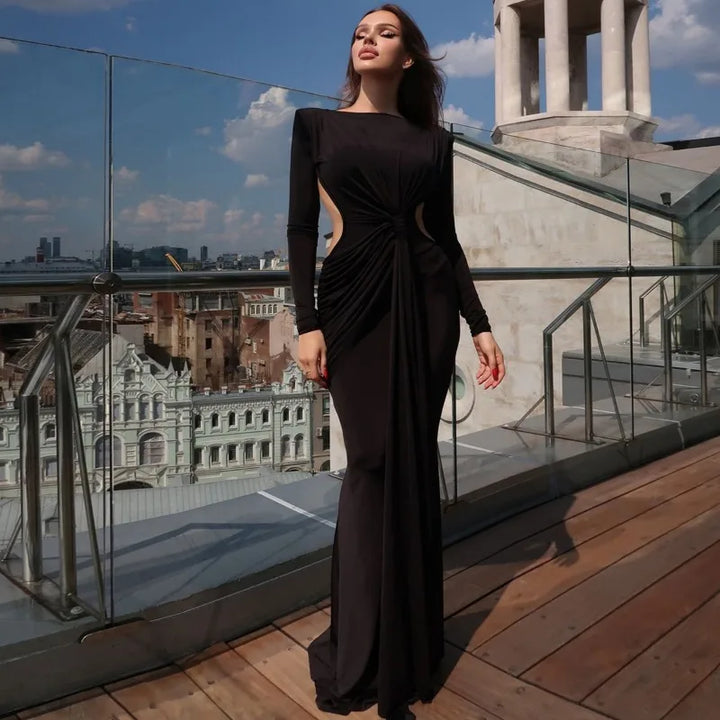 Maxi dress with open back design - Caitlin