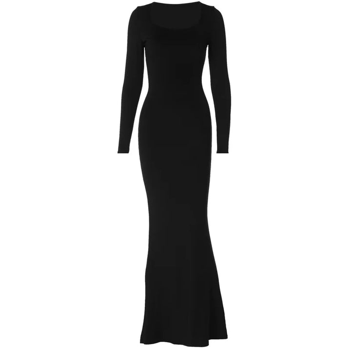Shaping Maxi Dress with Back Tie for Waist Fit - Madeleine