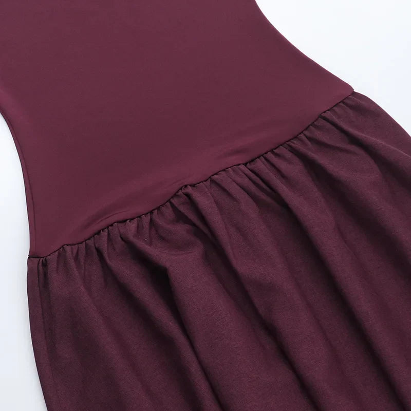 Strapless Maxi Dress with Pockets and A-Line Cut - Indy