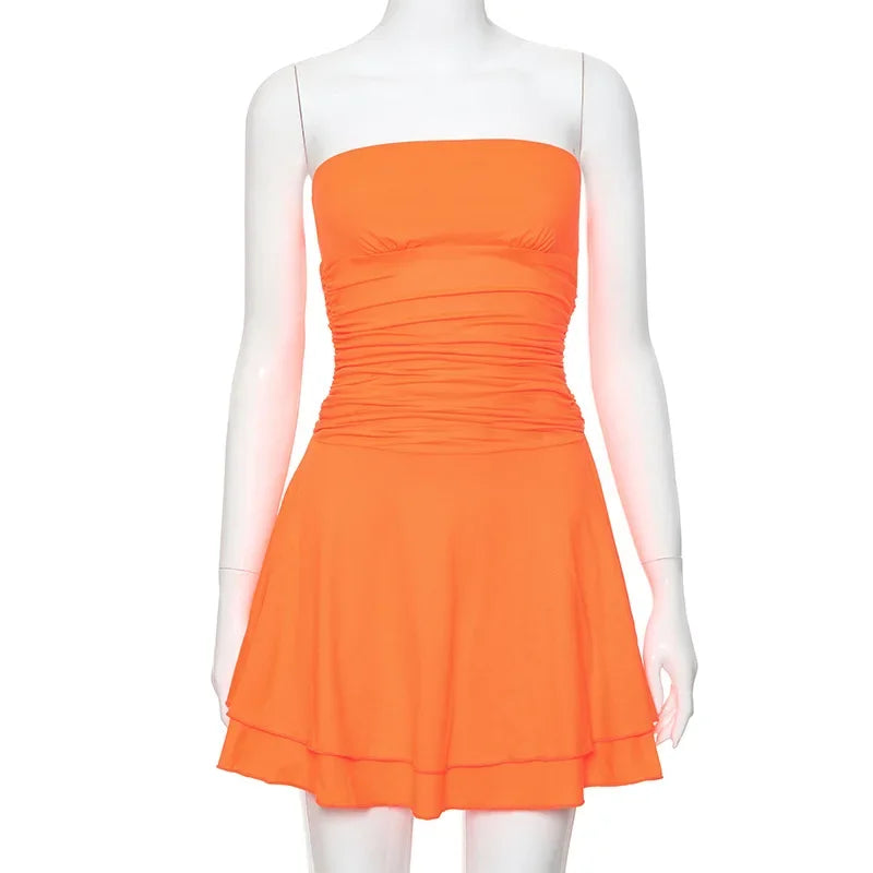 Layered Strapless Mini Dress - Valeria