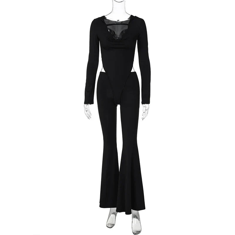 Pedal pushers jumpsuit with hat decoration STREET STYLE - Roxanne