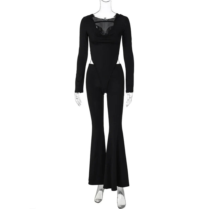 Pedal pushers jumpsuit with hat decoration STREET STYLE - Roxanne