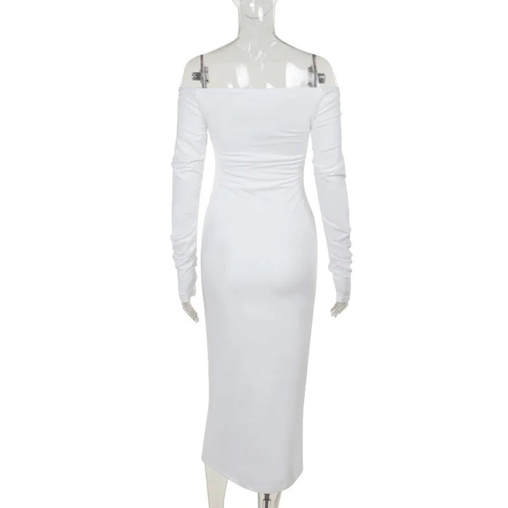 Maxi off-shoulder dress - Lila