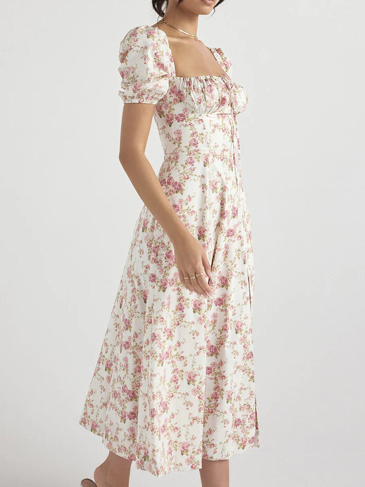 Floral Summer Midi Dress - Reina