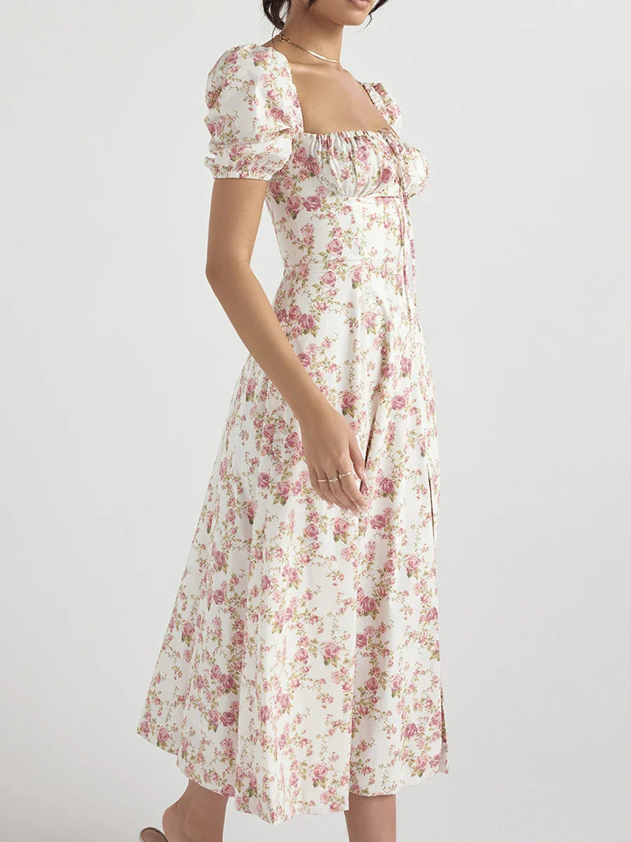 Floral Summer Midi Dress - Reina
