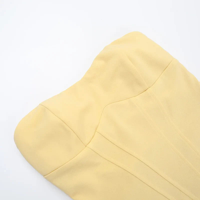 Midi strapless A-line dress - Sol