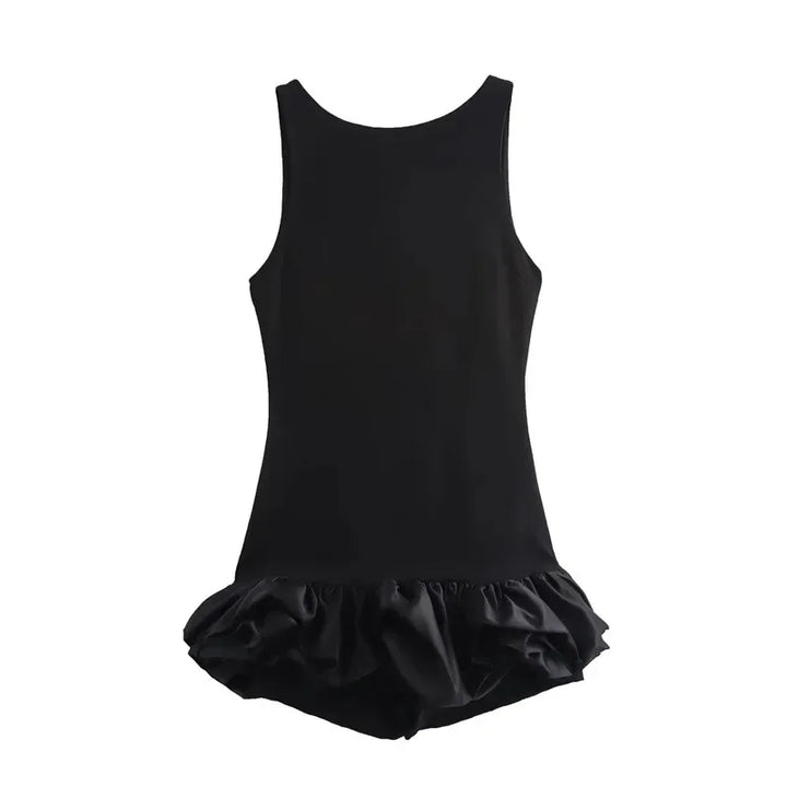 Mini Dress with Whipped Cream Design - Rosalie