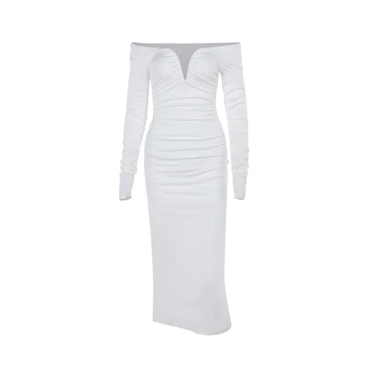 Maxi off-shoulder dress - Lila