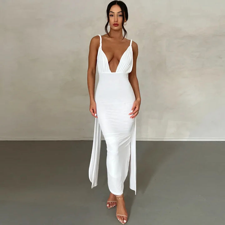 Elegant Maxi Evening Dress with Special Design - Orel