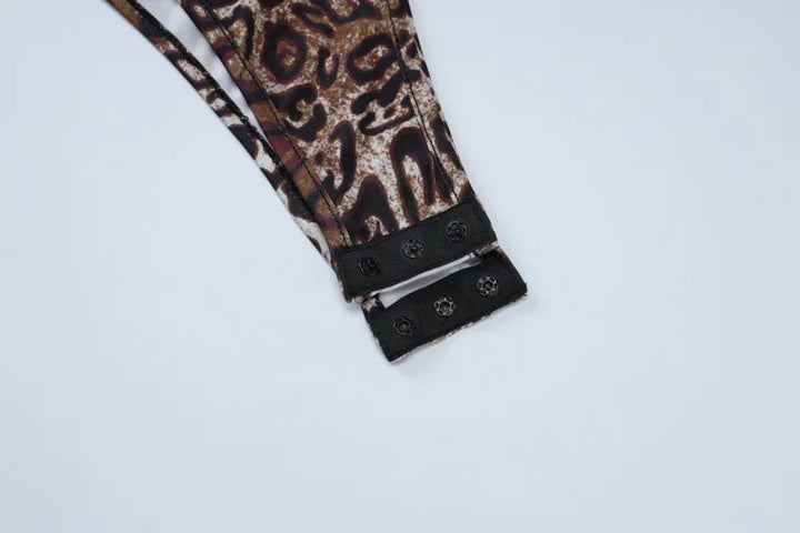 Leopard Print Tank Bodysuit - Tay