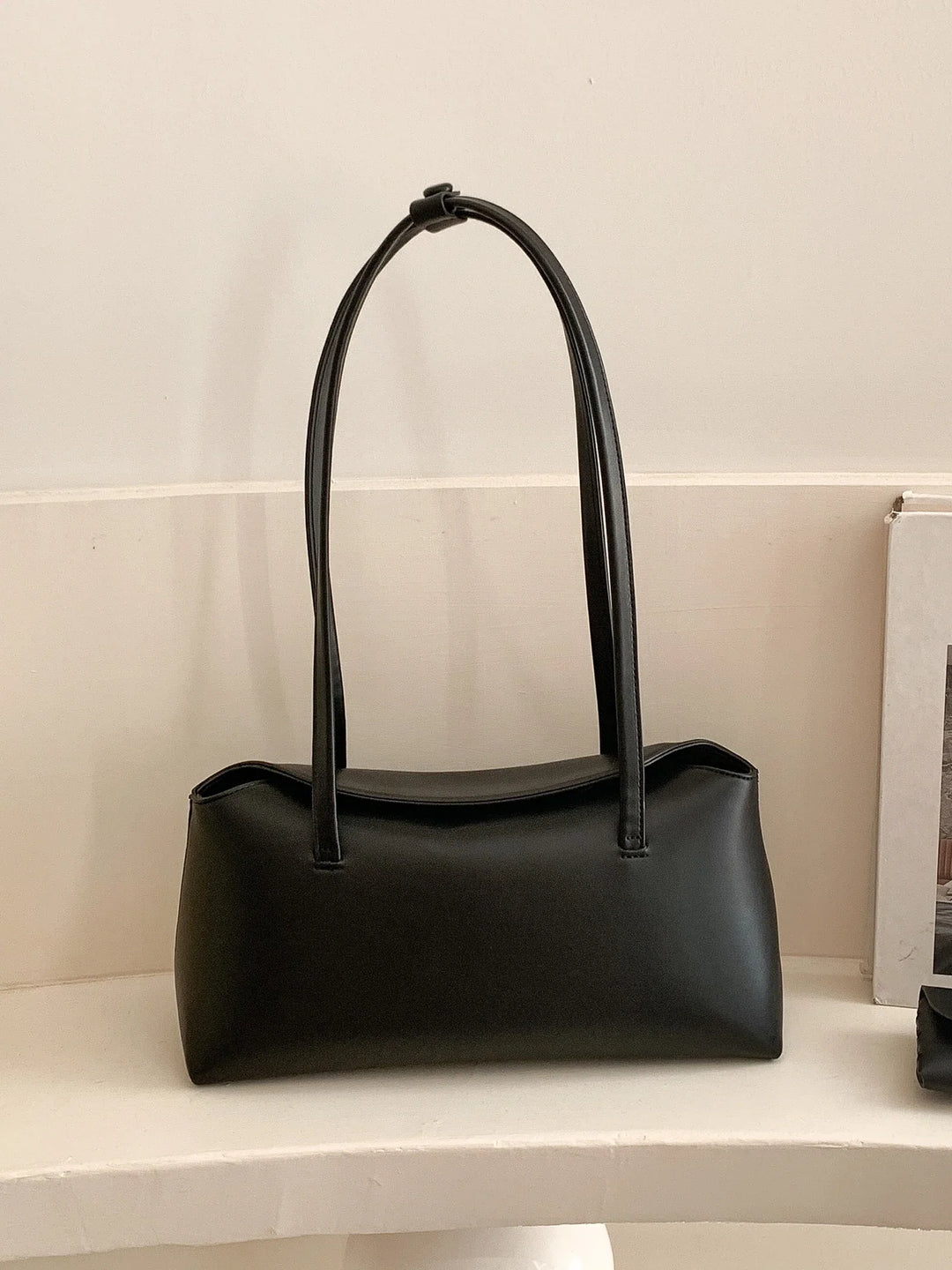 תיק דמוי עור בעיצוב מלבני