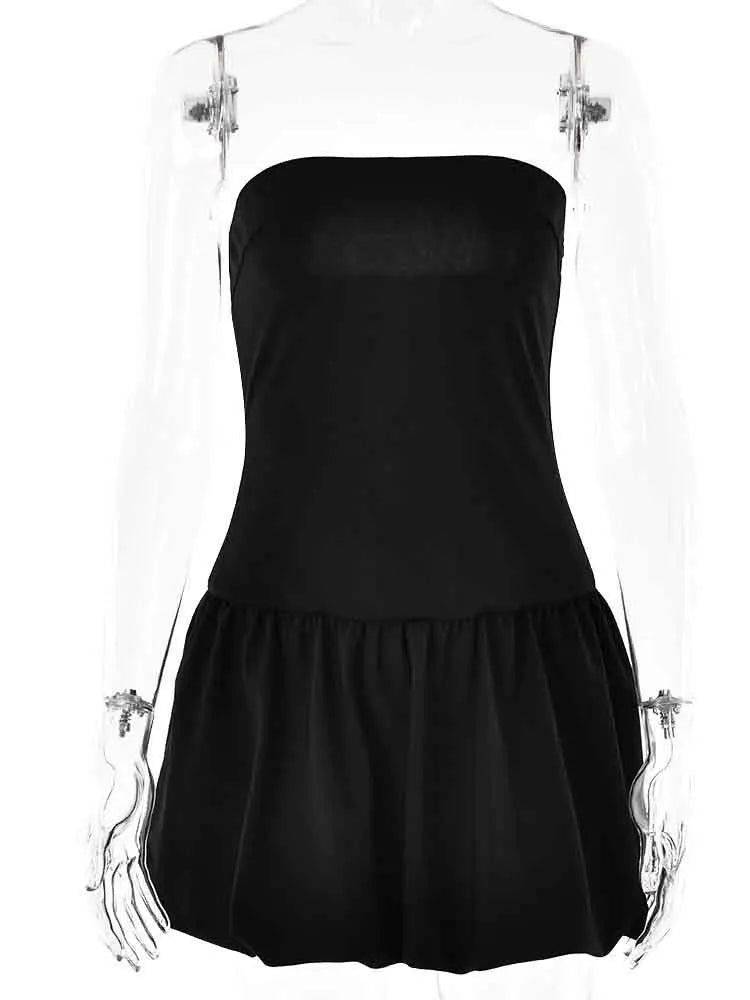 Strapless balloon-shaped mini dress - Baylor