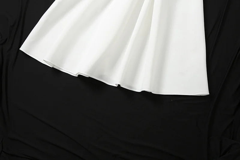 Strapless Midi Dress with A-Line and Elegant Design - Simone