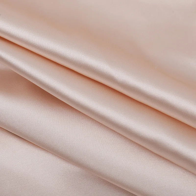 Satin Maxi Dress with Ruffle and Slit Detail - Siana