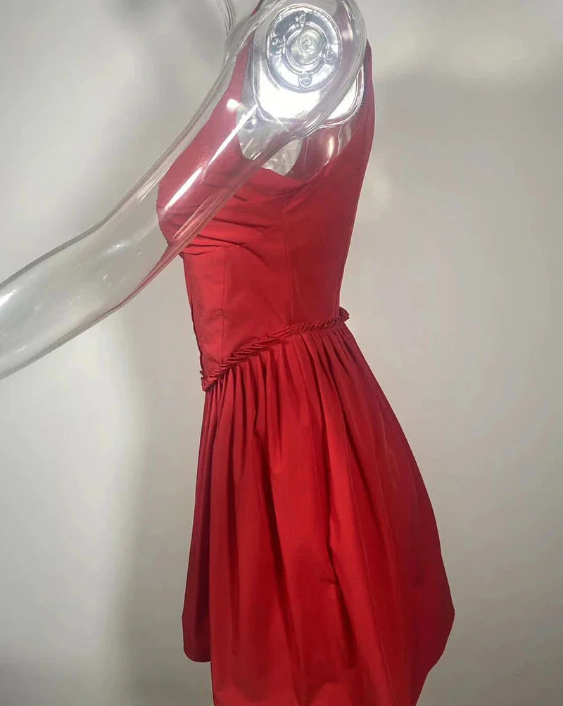 A-line mini dress with pin closure - Lotem