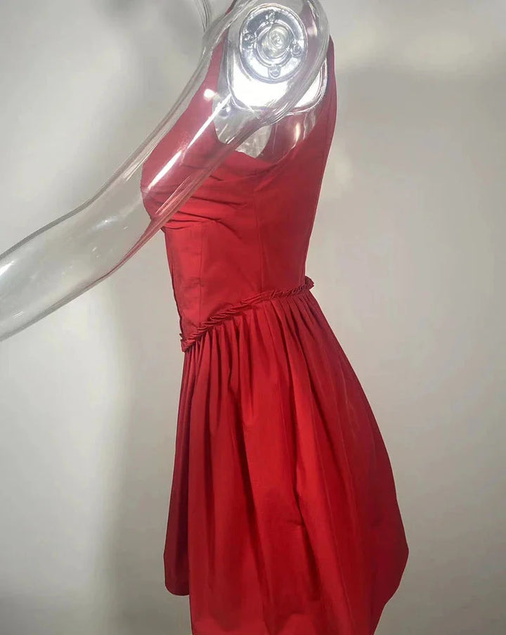 A-line mini dress with pin closure - Lotem