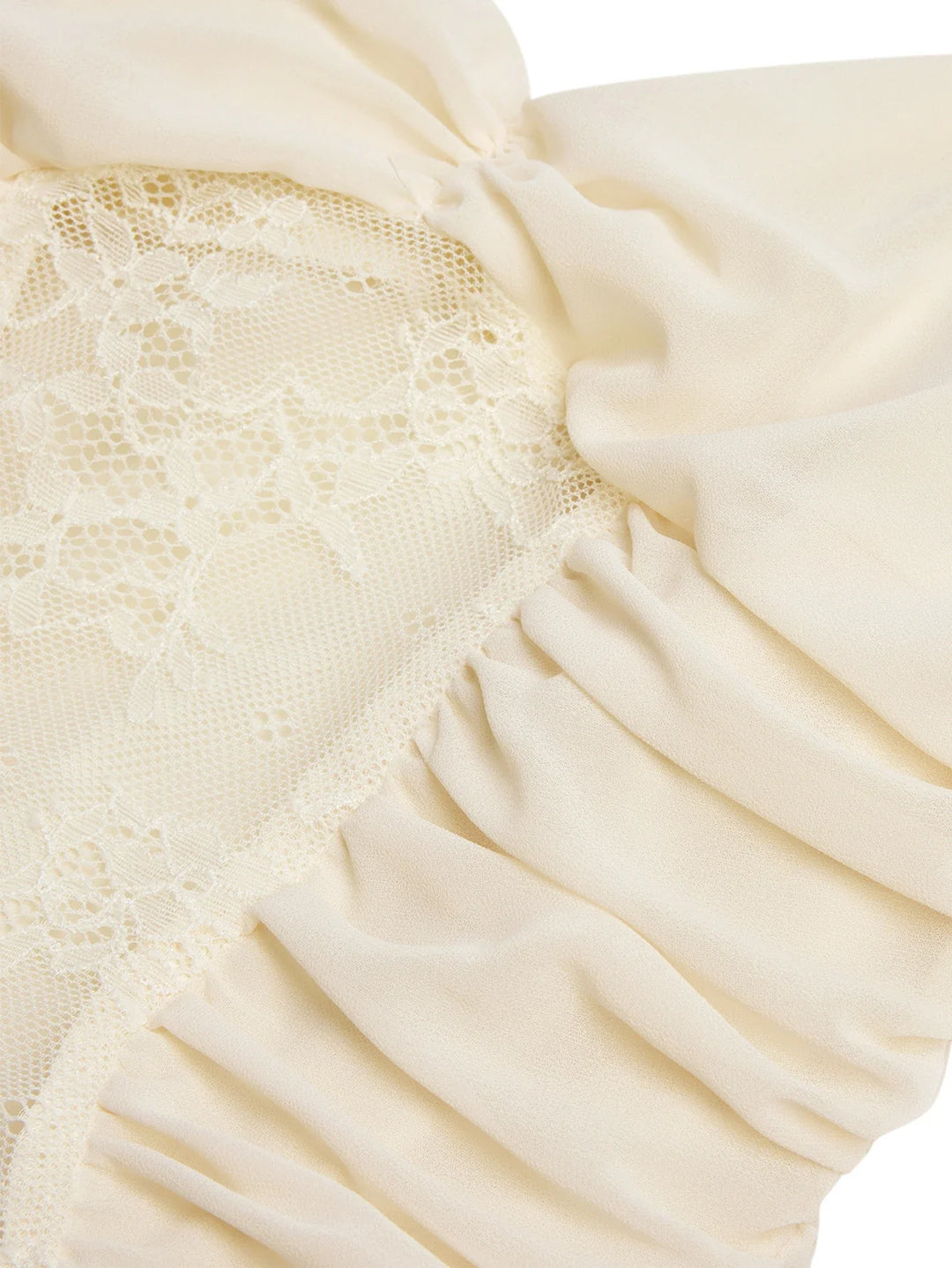 Chiffon maxi dress with lace decoration - Ariana