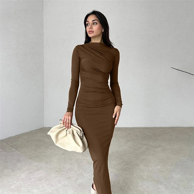Fitted Shaping Maxi Dress - Noa