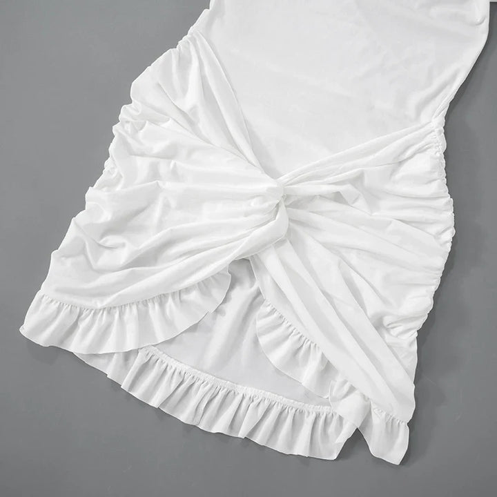 Mini dress with ruching - Rachel