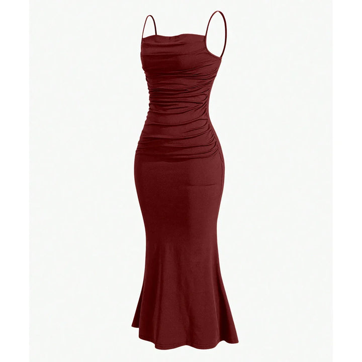 Elegant spaghetti strap maxi dress - Emberly