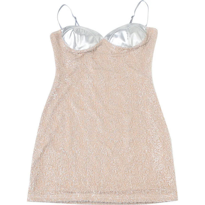 Fitted Mini Dress with Sequins - Pixie