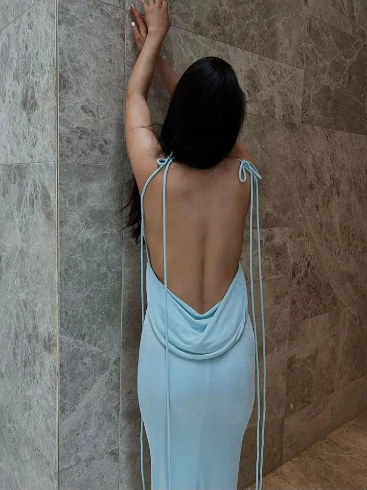 Maxi Dress with Open Back - Ayra