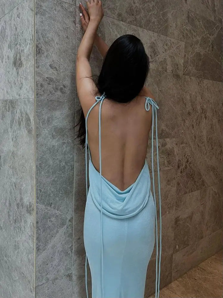 Maxi Dress with Open Back - Ayra