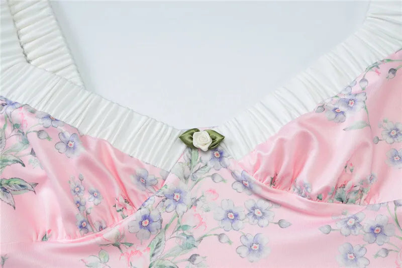 Floral Maxi Dress with Bow Detail - Cleo