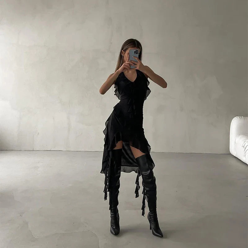 Mini Dress with Ruffles - Ginny