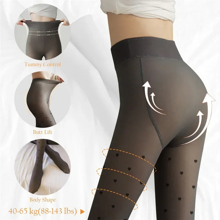 Thermal tights/leggings in various patterns
