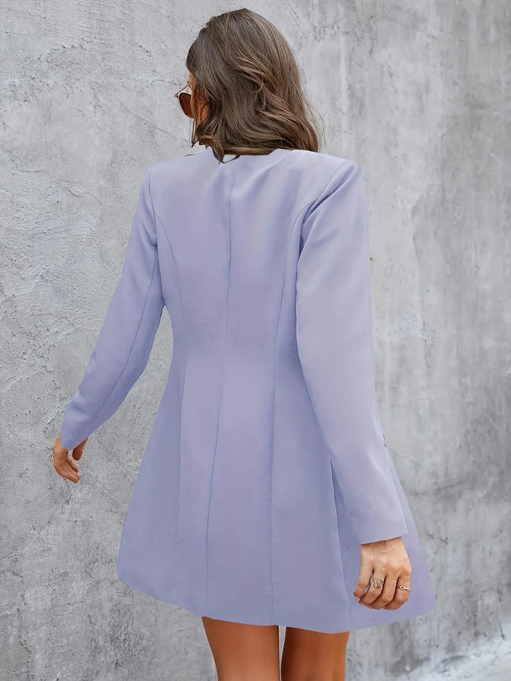 Blazer Dress/Coat with Button Detail - Francesca