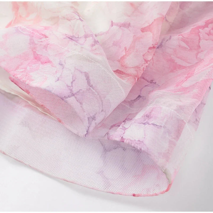 3D Floral Ruffled Mini Dress - Isabella